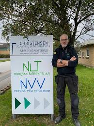 HVAC maintenance technician at work